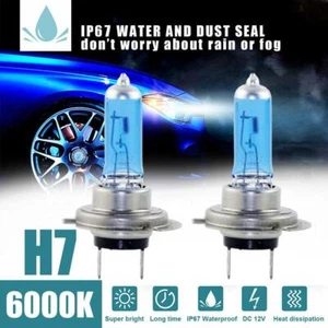 NEW H7 Xenon Headlight Bulbs Super White 8500k Lamp Lights Effect U9Y8 12V 9CT3 - Picture 1 of 15