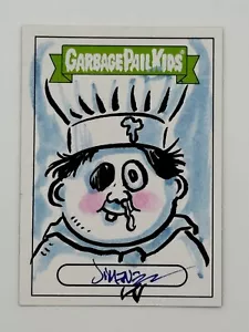 Topps Garbage Pail Kids 2020 35 aniversario Cole Slawed boceto Jiménez 1/1 - Imagen 1 de 3