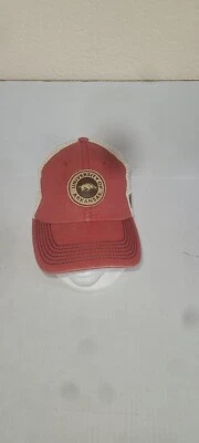 Arkansas Razorbacks Parche de Cuero Gorra Ajustable Snapback Malla Estilo Camionero Foto 1 de 4
