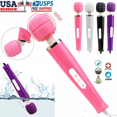 Handheld Massager Vibrating Massage Cord Full Body Therapy Motor Mutil Speed - Image 1 of 4