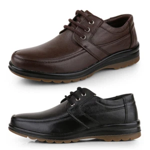 EPDavin Herren Echtleder Freizeit Komfort Schnürschuhe Halbschuhe Schuhe - Bild 1 von 19