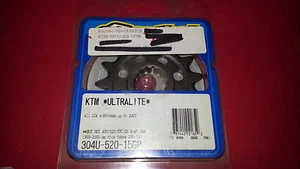 NUEVO Renthal Ultralite Sprocket 304U-520-15 GP 15T KTM - Imagen 1 de 2