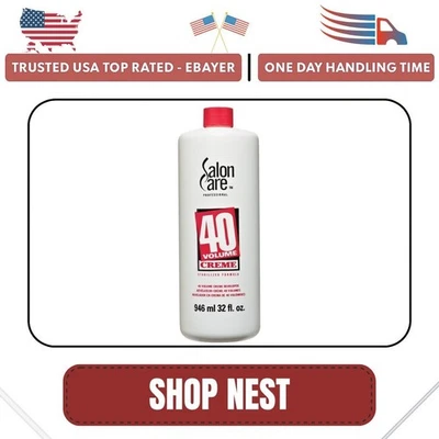 Salon Care 40 Volume Creme Developer, формула сильного лифтинга отбеливатель, 16 унций - Изображение 1 из 4