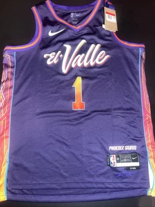 Camiseta deportiva para hombre Nike grande 48 auténtica Devin Booker #1 23/24 edición City Swingman - Imagen 1 de 6