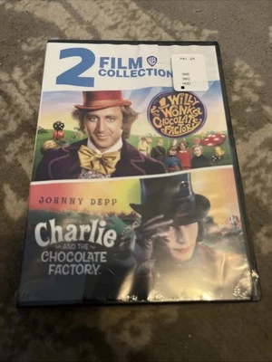 Willy Wonka and the Chocolate Factory / Charlie and the Chocolate Factory DVD  - Image 1 of 2