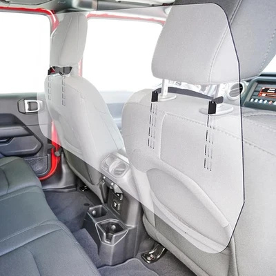 BBTO Rideshare Shield Protector transparente para estornudos de vehículo PVC barrera de seguridad interior de automóvil Foto 1 de 4