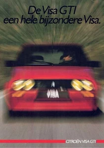 Catalogue brochure Citroën Visa GTI 1985 Pays Bas Nederland - Imagen 1 de 2