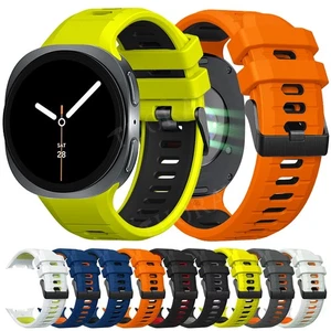 Armband Für Samsung Galaxy Watch 8/8 Classic 40mm 44mm 46mm Silikon Ersatz Band - Picture 1 of 64