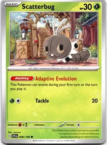 Scatterbug Common SV01: Scarlet & Violet Base Set 008/198 NM Pokemon - Picture 1 of 2