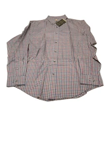 Roundtree & Yorke Gold Label bügelfreies Langarm kariertes Herrenhemd, grau HTHR, - Bild 1 von 1