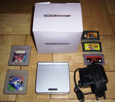 NINTENDO Game BOY Advance SP OVP Netzteil / Ladegerät 5 Spiele - Bild 1 von 4