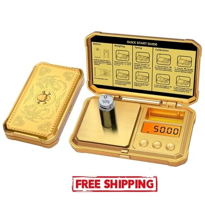Pesa digital de pequeña escala en gramos y onzas con pesas calóricas de 50 g, US