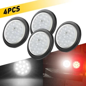 4inch Trailer LED Truck Boat Tail Brake Signal Reverse DRL 4X Indicators Light - Picture 1 of 11