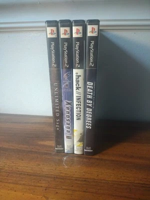 LOTE DE 4 JUEGOS PS2: MUERTE POR GRADOS, .HACK INFECCIÓN, XENOSAGA II, SAGA ILIMITADA Foto 1 de 4