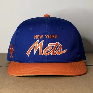 Vintage New York Mets Hat Cap Snapback Blue Script Sports Specialties MLB 90s - Bild 1 von 6