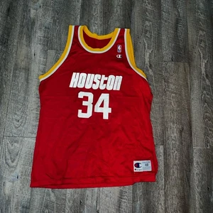 Camiseta Campeón Vintage Años 90 HOUSTON ROCKETS Hakeem Olajuwon #34 Talla 48 XL - Imagen 1 de 6