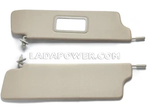 Lada Niva 1600 1700 Sunvisor Stiff Kit L+R + Mirror 21213-8204010 21213-8204011 - Picture 1 of 1