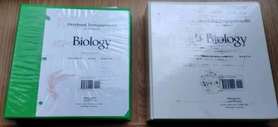 Overhead Transparencies for Biology Solomon, Berg 6th Ed #253 total in binders. - Image 1 of 4