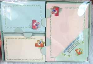 Vtg Blank Note Cards & Stationery Hedgehog Mouse Paper Envelopes Print NOS U - Picture 1 of 7