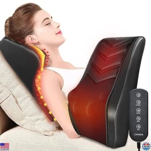 Shiatsu Nacken & Rücken Massagegerät mit Wärme - 3D Knetkissen zur Schmerzlinderung - Bild 1 von 6