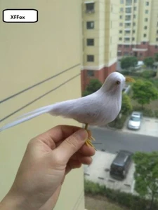cute simulation small dove model foam&feather white bird gift about 22cm - Picture 1 of 2