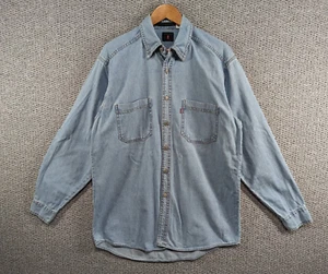 LEVI'S Red-Tab Vintage [1999] Herren hellblau Denim übergroßes Knopfhemd - S - Bild 1 von 17
