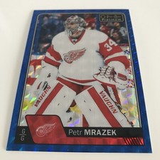 NHL Card,Petr Mrazek,Royal Blue Cubes xx/99,OPC Platinum 2016-17,Detroit
