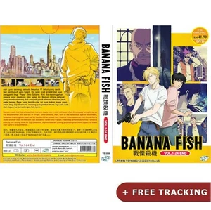 Banana Fish (VOL.1 - 24 End) DVD ENGLISH SUBTITLE All Region - Foto 1 di 1