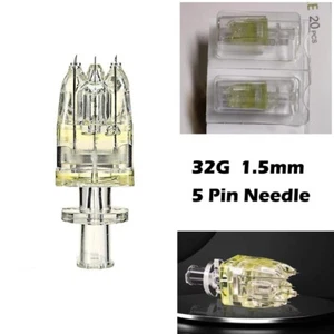 5 Pin Crystal Multi Cartridges Tips Water Light Skin Care Tools Five Needles Tip - Picture 1 of 11
