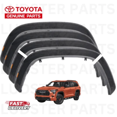 23-26 TOYOTA SEQUOIA TRD PRO CAMUFLAJE GUARDABARROS JUEGO ACAMPANADO FABRICANTE DE EQUIPOS ORIGINALES NUEVO GENUINO Foto 1 de 2