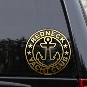 REDNECK Yacht Club Fishing Vinyl Decal Sticker - Picture 1 of 2