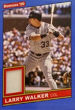 2020 Donruss Relic Larry Walker    Colorado Rockies