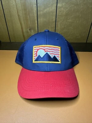 Gorra de béisbol George talla única azul marino y rojo Foto 1 de 4