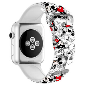 Minnie Mickey Mouse Watch Band Replace Strap for Apple iWatch Series 8 7 6 5 4 3