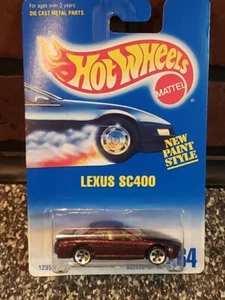 Hot Wheels 1991 All Blue Card #264 Lexus SC400 Ultra Hot Wheels - Picture 1 of 7