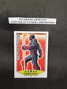 (Z8) CARTE 2011 SERIE 1 - TOPPS MARVEL HERO ATTAX N°192 BATTLE STAVES - Imagen 1 de 3