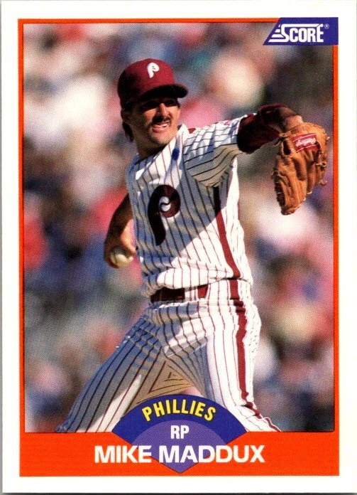 1989 Score Baseball 393 Mike Maddux - Image 1 of 1