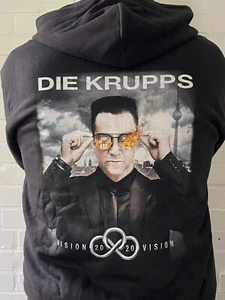 Die Krupps, Vision 2020, talla L, sudadera con capucha, cremallera, nuevo, EBM, industrial - Imagen 1 de 2