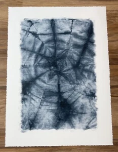 Pottery Barn Indigo Textile Print (not framed) - Picture 1 of 6