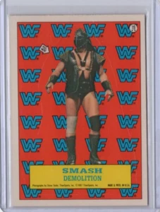 Tarjeta adhesiva deportiva Topps Titan 1987 de la WWF WWE de Smash Demolition #19 - Imagen 1 de 2