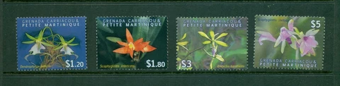 Grenada - Grenadines  #2746-49  (2010 Orchids set) VFMNH CV $8.50 Cover