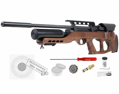 Hatsan AirMax Hardwood Stock Air Rifle with Pack of Pellets and Targets Bundle