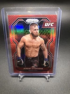 2021 UFC Panini Prizm RED Jeremy Stephens 113/275 - Picture 1 of 6