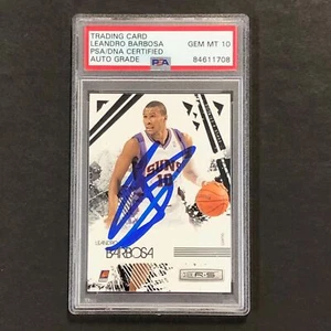 2009-10 Rookies & Stars Basketball #78 Leandro Barbosa Signed Card AUTO 10 PSA S - Picture 1 of 2