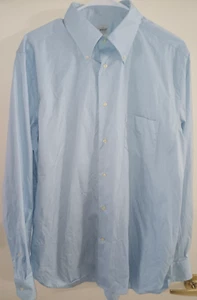 BOGGI Milano Icons Tailored Fit Dress Shirt Men's 15.5 - 32/33 Light Blue Cotton - Picture 1 of 9