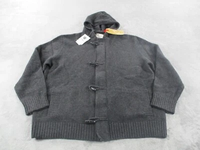 Gap Cardigan Sweater Mens Toggle Button Wool Cashmere Blend Gray 2006 NWT - Image 1 of 4
