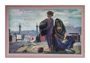“LA DISEUSE DE BONNE AVENTURE” BY GEORGES PONCELET, HELIOGRAVURE 1939 (5O-153) - Picture 1 of 1