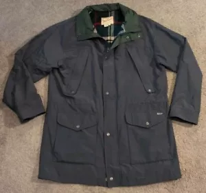 Vintage Men's Woolrich Wool Plaid Lined Long Parka Jacket Size Large - Picture 1 of 10