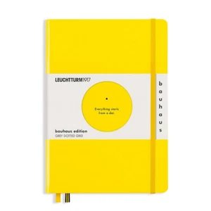 Leuchtturm 359620 Notizbuch A5 Bauhaus edition dotted lemon/schwarz 251 S.nummer - Bild 1 von 1