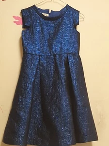 Jasper J Conran Blue Shimmer Girls Formal Pleated Dress 12 Years - Picture 1 of 4